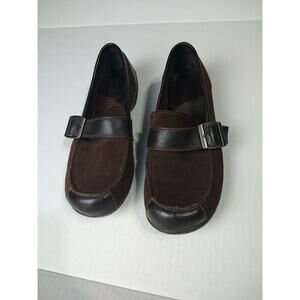 $ Boc Born Women's 6 Shoes Brown Slip On Flat Heeled Leather Upper